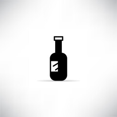 beverage bottle icon vector illustration