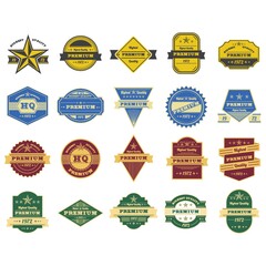 Fototapeta premium collection of high quality premium labels