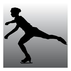 ice skater in action