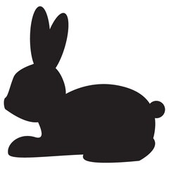 silhouette of rabbit