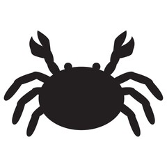 silhouette of crab