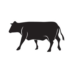 silhouette of cow