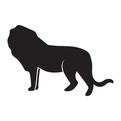 silhouette of lion
