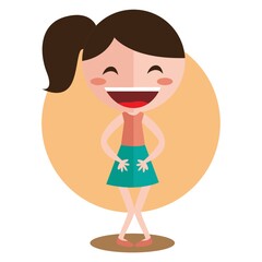 girl laughing