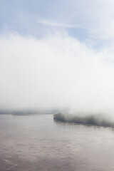 fog on the river