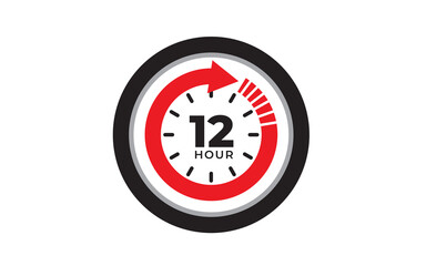 Service waiting time icon design vector
