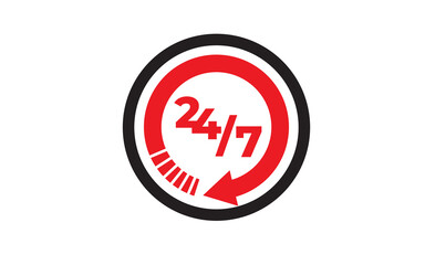 Service waiting time icon design vector