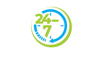 Service waiting time icon design vector