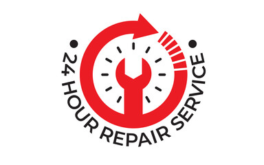 Service waiting time icon design vector