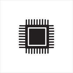 Chip processor icon