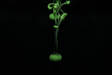 水に溶けるインク　緑