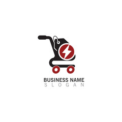 Shopping Cart Logo creative template, Shop Logo Vector Inspiration design