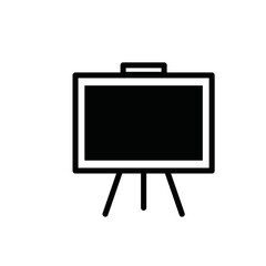 Blackboard icon flat style logo template