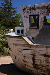 old abandoned boat