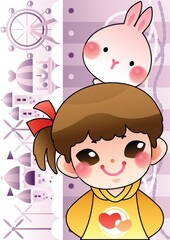 girl enjoying picnic