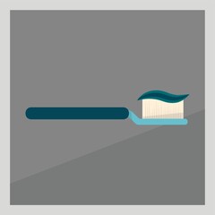 toothbrush with toothpaste