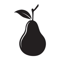 silhouette of pear