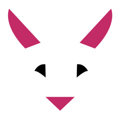 conejo geométrico vector