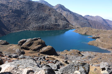 bhairabkunda nepal blue water lake