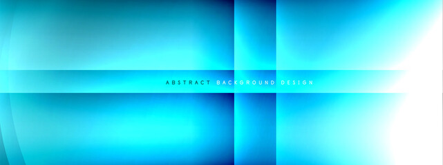 Vector abstract background - circle and cross on fluid gradient with shadows and light effects. Techno or business shiny design templates for text