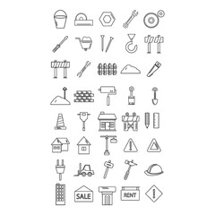 Fototapeta premium set of construction icons