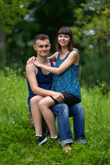 Fototapeta premium Happy young couple