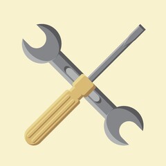 wrench and screw driver