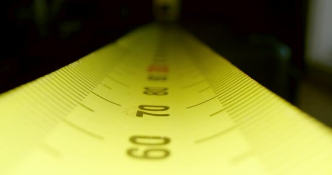 Tape measure up close macro dolly