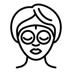 Eyes lifting icon. Outline eyes lifting vector icon for web design isolated on white background
