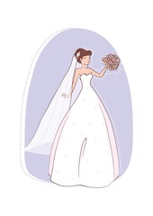 bride standing