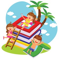 children on summer vacation