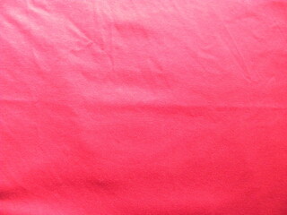 Bright red color cotton fabric textured background