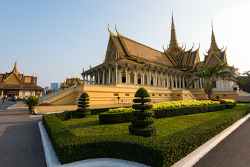 The royal palace in Cambodias capital Phnom Penh