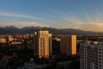 Sunset. Almaty