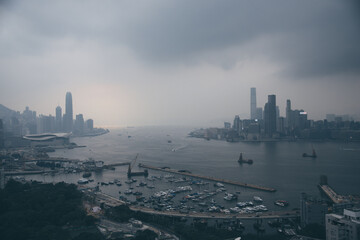 Hong Kong Cityscape Panorama - 365148772
