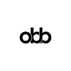 obb letter original monogram logo design