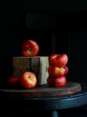 peaches in a basket