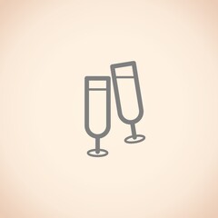 champagne glasses