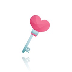 heart shaped key
