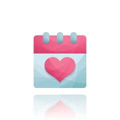 calendar with a heart