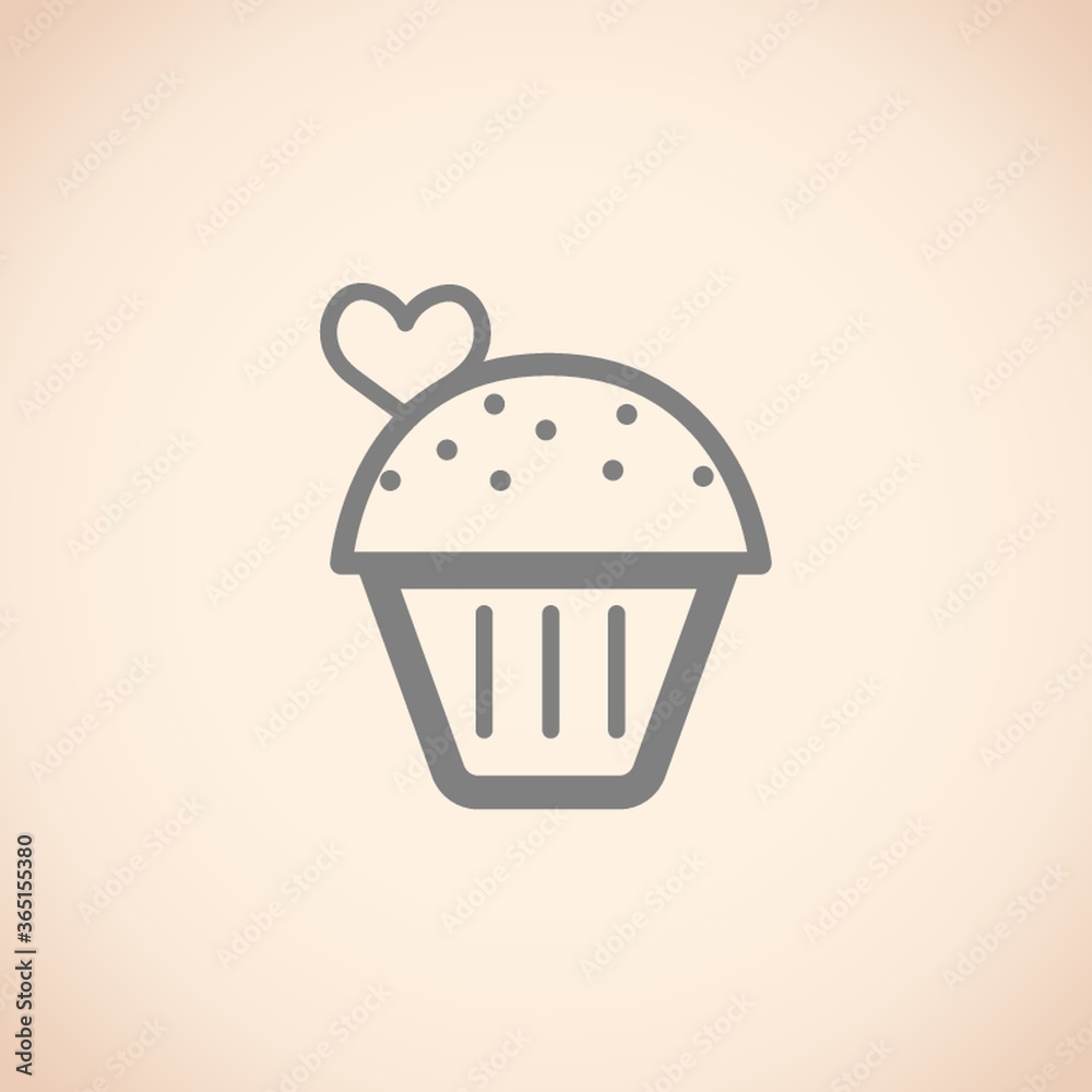 Sticker cupcake