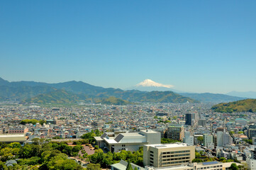 Obraz premium 富士山を望む静岡市