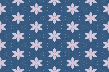 Textile fashion print. Linen fabric texture with geometric pattern. Cotton fabric background illustration