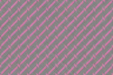 Textile fashion print. Linen fabric texture with geometric pattern. Cotton fabric background illustration