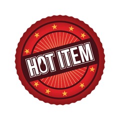 hot item label