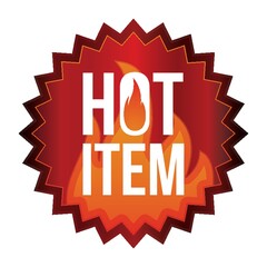 hot item label