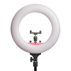 ring lamp on white background isolate