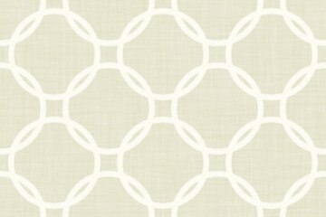 Naklejka premium Textile fashion print. Linen fabric texture with geometric pattern. Cotton fabric background illustration