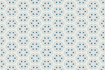 Textile fashion print. Linen fabric texture with geometric pattern. Cotton fabric background illustration