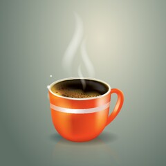 cup of hot coffee